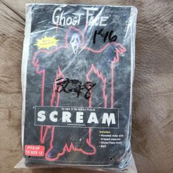 Halloween Scream Ghost Face Costume Mask In Bag