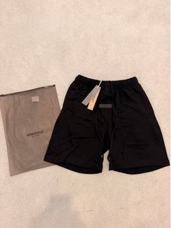 Essentials Fear Of God Black Shorts Mens Size Medium Brand New With Tags And Bag