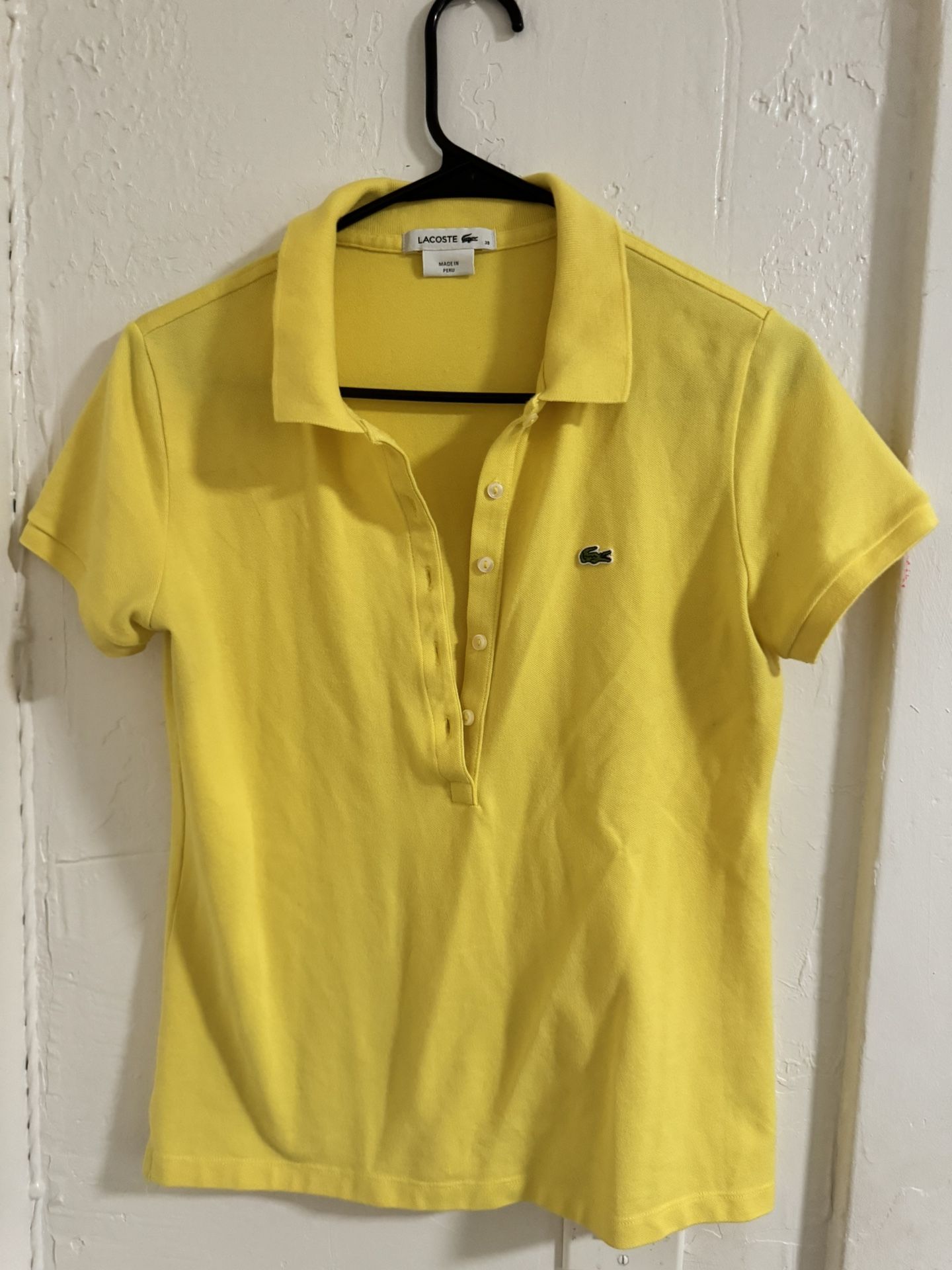 Lacoste Womens Polo Deep Button Down $15