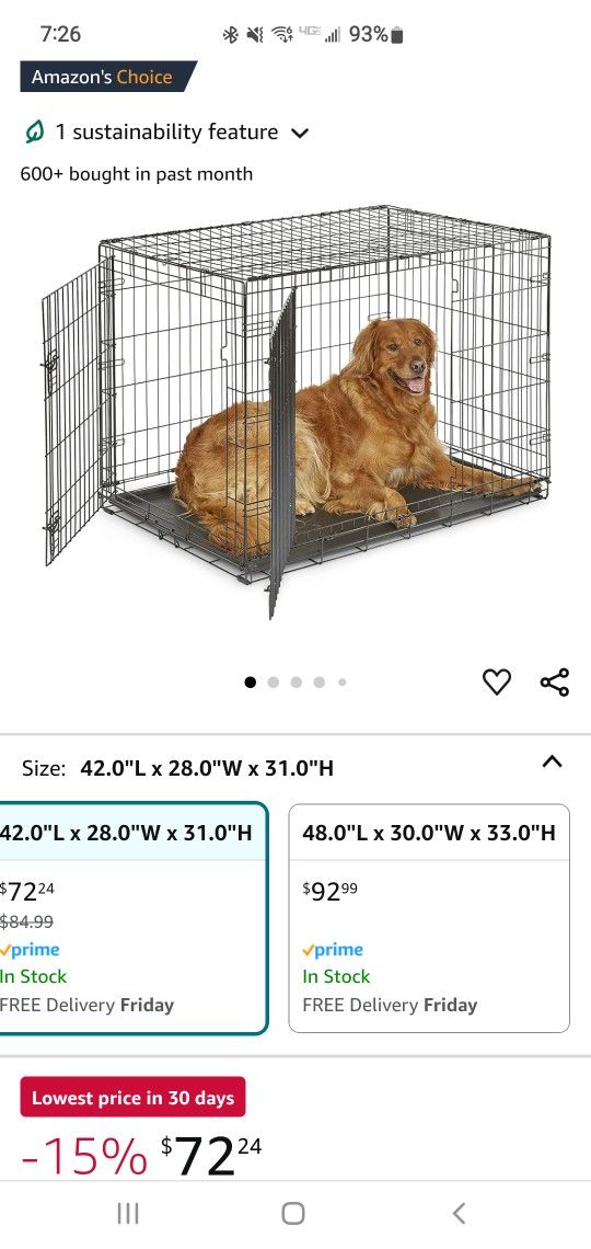 Large Double Door Dog Kennel