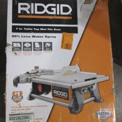 Rigid Wet Tile Saw 7in