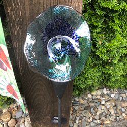 Garden Hand Blown Glass Flower Garden Art