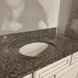 Granite Countertop w/ oval basin sink 
