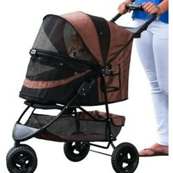 Pet Gear No-Zip Special Edition Stroller - Chocolate