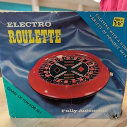 Vintage Electro Roulette Fully Automatic Electronic Casino Style Game Boxed Toy
