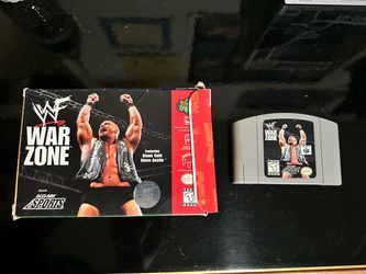 WWF Warzone n64 box and cartridge