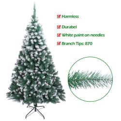 Indoor Outdoor 7Ft Artificial PVC Christmas Tree W/Stand Green Holiday Season US