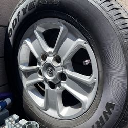 Four 18 Inch Stock Toyota Tundra Tires 