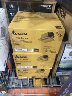 Delta Breez ITG80LED 80 CFM Bathroom Exhaust Fan with LED Light - New