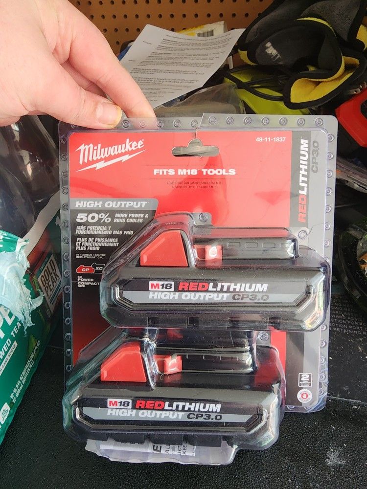Milwaukee M18 3.0 High Output Batteries