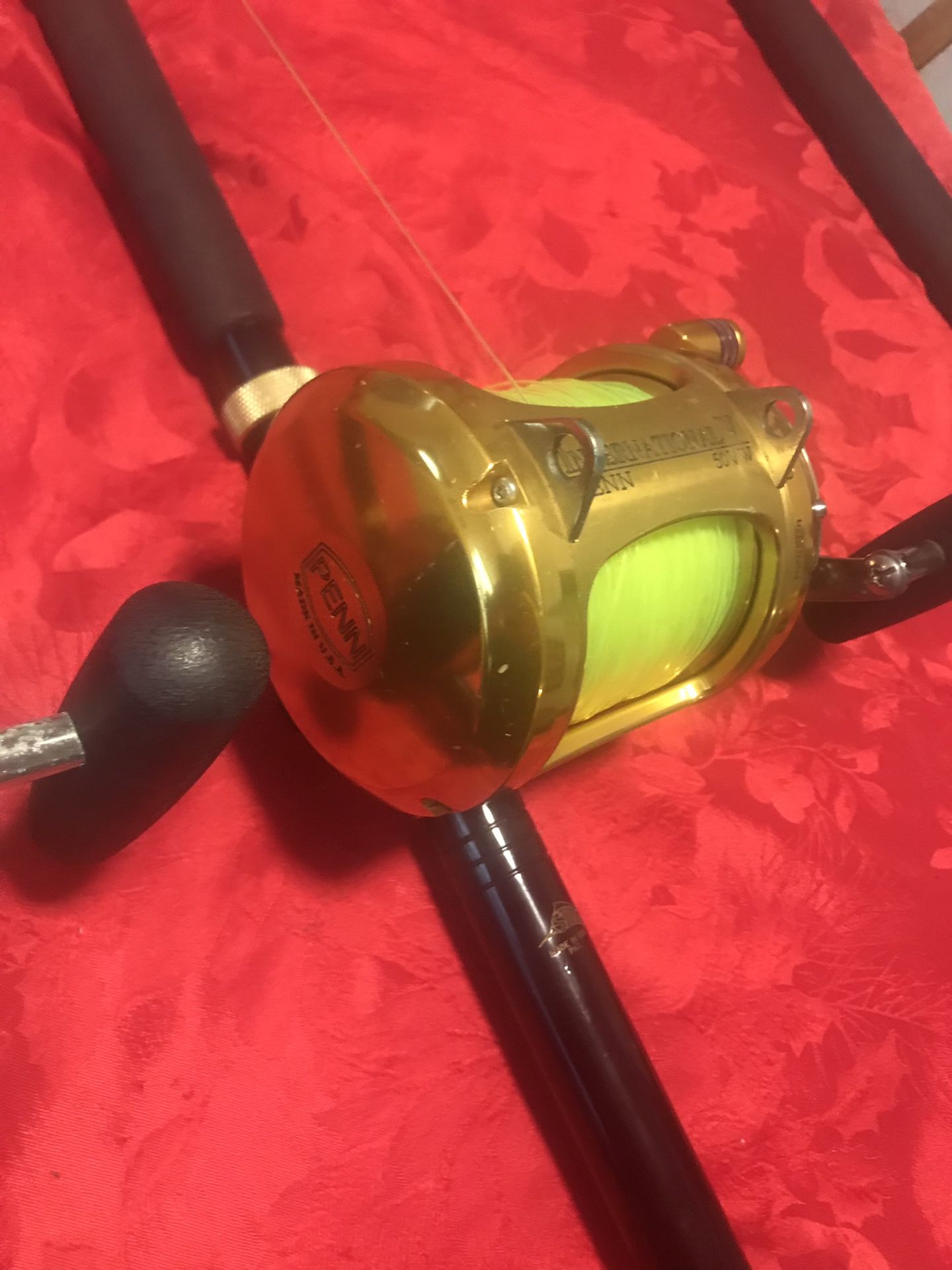 Penn international v 50 on star rods