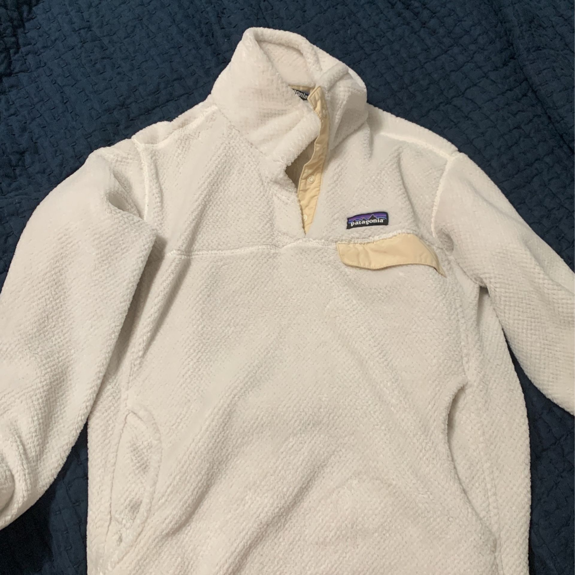 Patagonia White And Cream Jacket