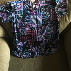 Scrub Top Floral