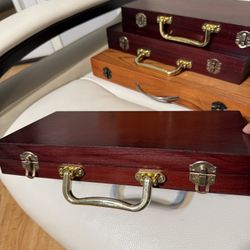 Vintage Wooden Decorative Boxes / Mini Suitcases – Set of 4