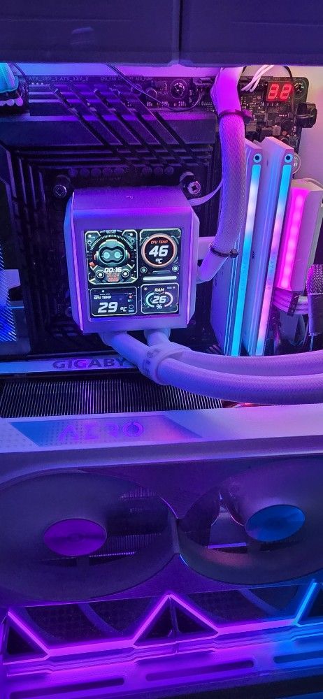Lianli GA-II LCD cPU AIO Cooler White