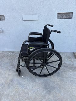 Black Manual Wheelchair- no footrests