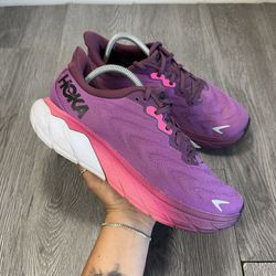 Hoka One One Womens Arahi 6 1123195 GWBY Purple Running Shoes Sneakers Sz 10.5B