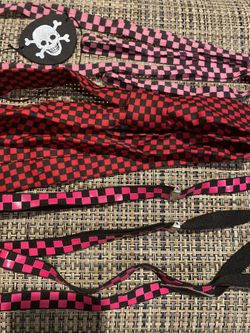Kids Checker Board 80’s Lot ❤️Valentines Day: Tie, shoelaces, suspenders
