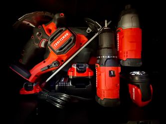 Craftsman V20 20V 4-Tool Combo Kit + Batteries, Charger & VersaStack