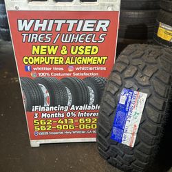 33x12.50R18LT ATLANDER RT A SET OF FOUR NEW TIRES, Ask me any size or brand of your preference