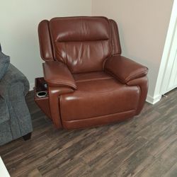 Ashley Leather And Electric  Recliner
