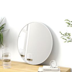 Large Round Wall Mirror (36 x 24) – Modern Decor