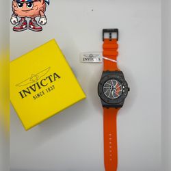 Watch Invicta Sport Orange Strap Skeleton Dial