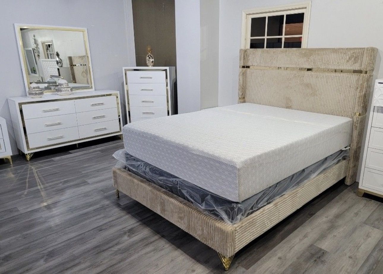 New 4pc Bedroom Set In Box Buy Now Pay Later $39 Down No Credit Needed 