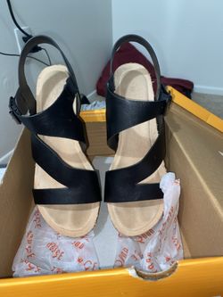 Black And Brown Wedges
