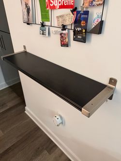 Ikea: GRANHULT Dark Wooden Shelf + Brackets