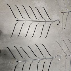 🪝(8) Chrome 5 and 6 Tier Blouse/Shirt/ Jacket Hangers