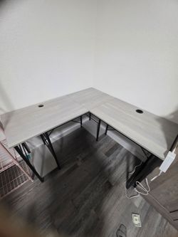 L shape computer desk