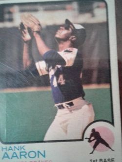 1973 Topps # 100 Hank Aaron Atlanta Braves