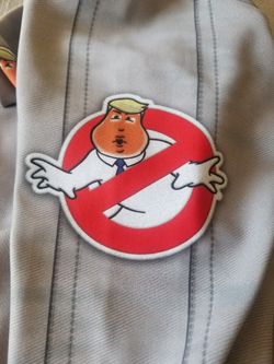 Poprageous Anti Trump Stretch Long Sleeve Scoop Neck Full Length Bodysuit Romper Size Small