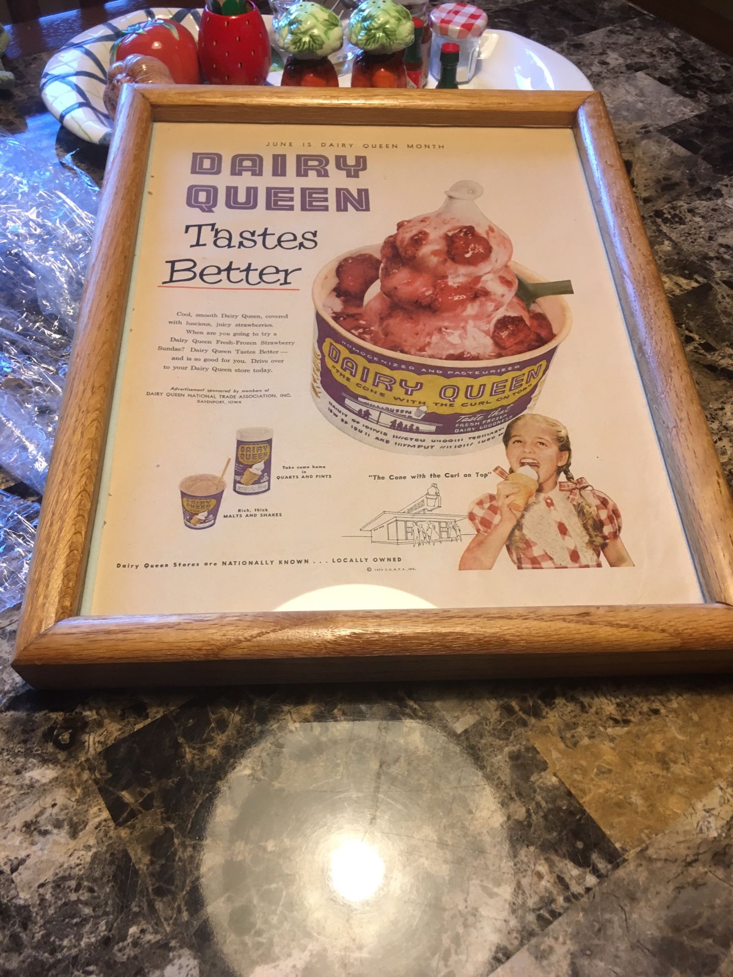 Vintage Dairy Queen advertisement poster