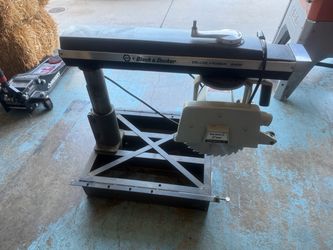 Commercial Black & Decker Deluxe Power Shop Radial Arm Saw