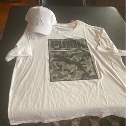 Puma T-shirt Size extra large plus puma cap
