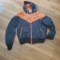 Vintage 1970s Nike Windbreaker Orange Swoosh Tag