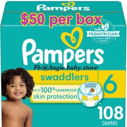 Pampers Swaddlers Size 6 Jumbo Box