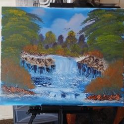 Oil Painting On Canvas Self Made By Hand & Sold By Artist