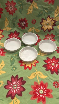 Four 6oz ceramic ramekins