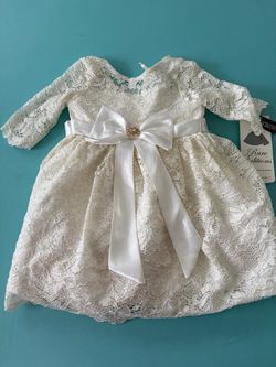 Rare Editions Baby Girl Ivory Lace Dress