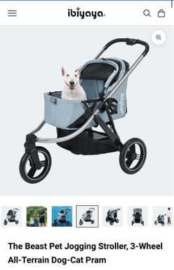The Beast Ibiyaya Pet Jogging Stroller, 3-Wheel All-Terrain Dog-Cat Pram