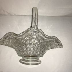 Glass Hand Basket (Centerpiece)
