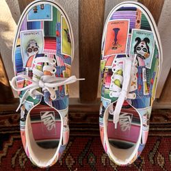 Vans Loteria Colorful Graphic Sneakers men size 7.5 women 9