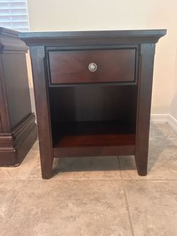 Dark nightstand