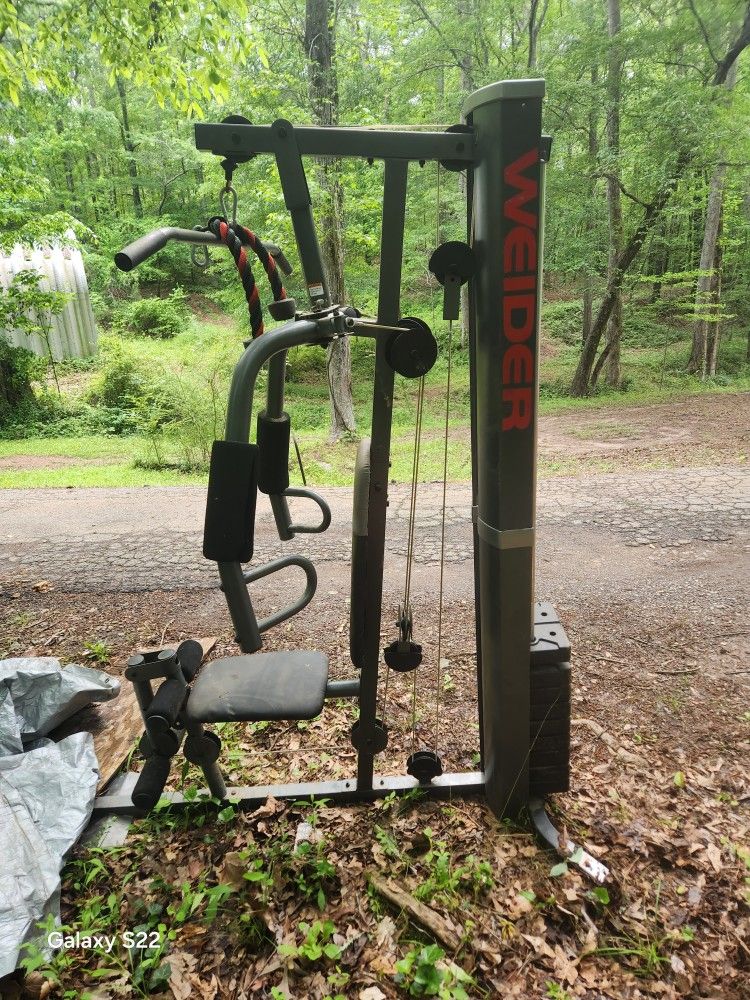 Weider Exercise Machine And Century Punching Bag.