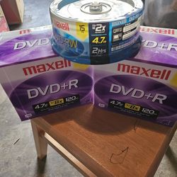 3 Pack  Maxwell DVD-R CD'S.