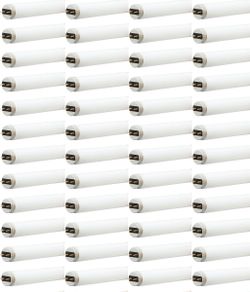 GE 32-Watt EQ 48-in Medium Bi-pin (T8) 3500K Ultra Bright White Fluorescent Light Bulb (48-Pack)