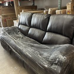 SOFA RECLINER BROWN 